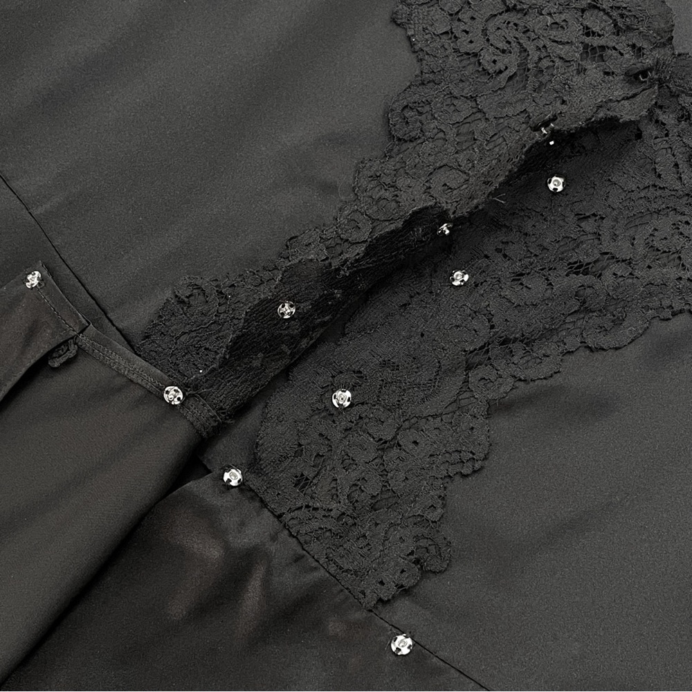 Mirror Palais Silk Unwrap Me Black Mini Dress - Picture 4 of 8